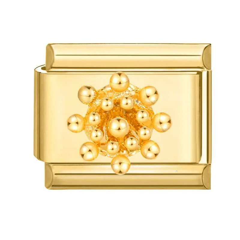 Golden 3D Bubbles