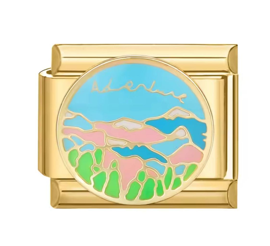 Mountains on Gold