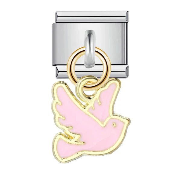 Gold And Pink Birdie