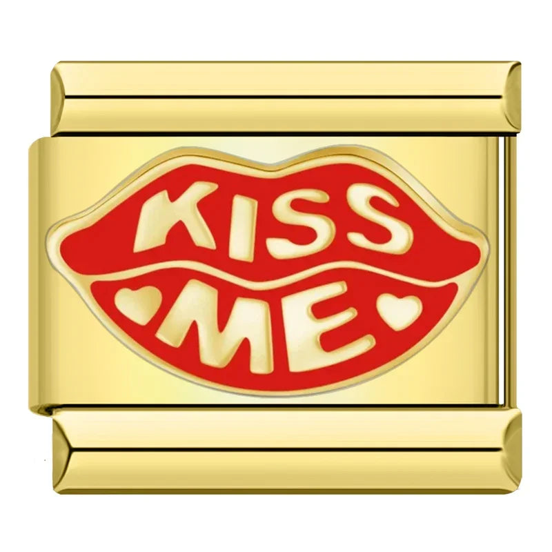 KISS ME on gold