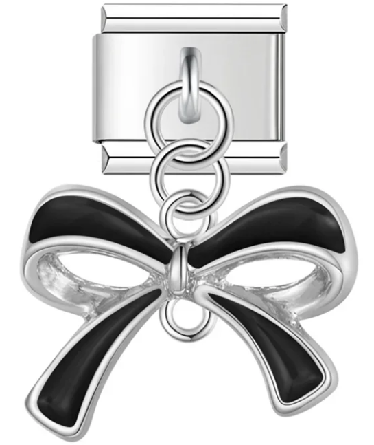 Black Bow Pendant