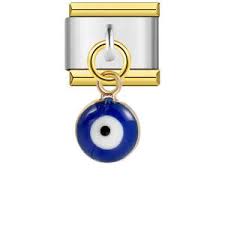 Blue evil eye pendant