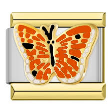 MONARCH BUTTERFLY ON SILVER
