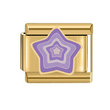 PURPLE Star On Gold
